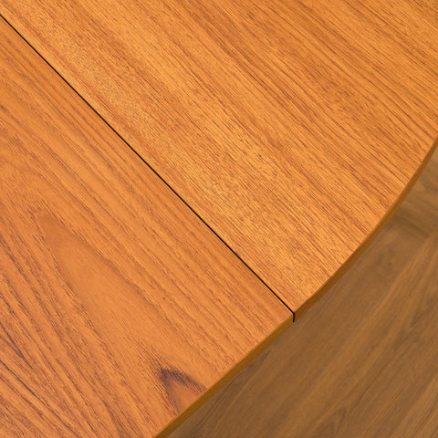 Swedish round dining table in teak