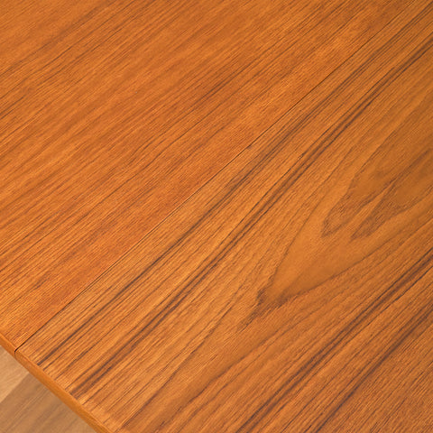 Swedish round dining table in teak by B. Fridhagen for Bodafors