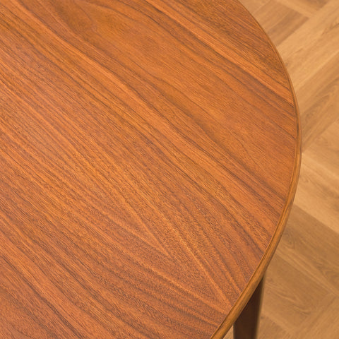 Swedish oval dining table in walnut and beech by Svante Skogh, model "Vindö"