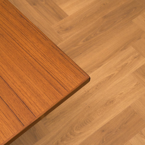 Danish rectangular dining table in teak by Henning Kjaernulf for Vejle stole og møbelfabrik