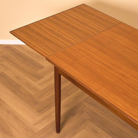 Danish rectangular dining table in teak