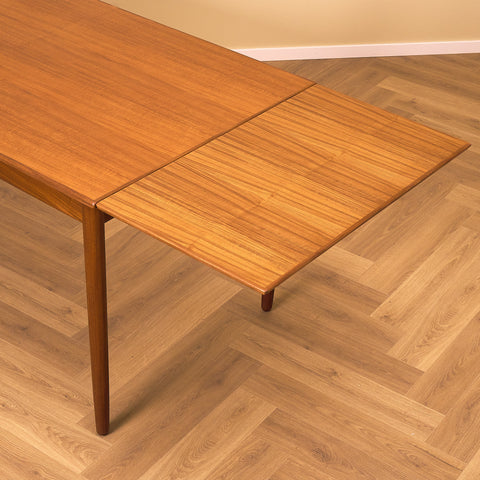 Danish rectangular dining table in teak