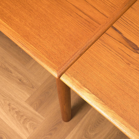 Danish rectangular dining table in teak