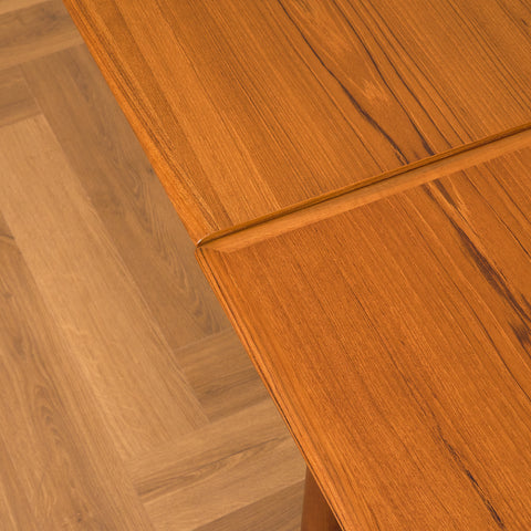 Danish rectangular dining table in teak