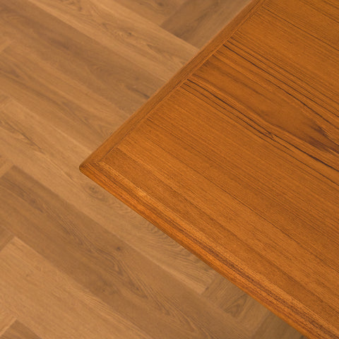 Danish rectangular dining table in teak