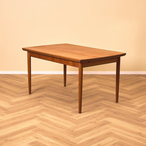 Danish rectangular dining table in teak