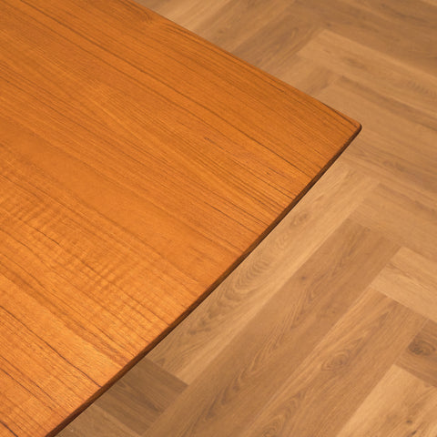 Danish rectangular dining table in teak