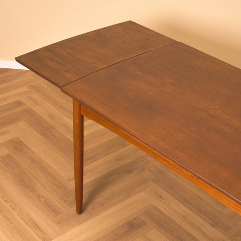 Danish rectangular dining table in teak
