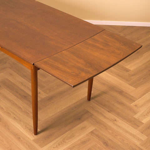 Danish rectangular dining table in teak