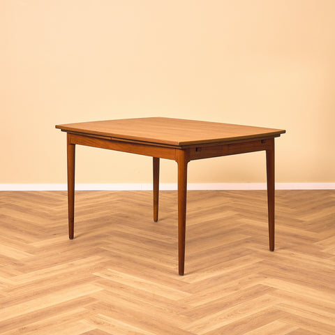 Danish rectangular dining table in teak