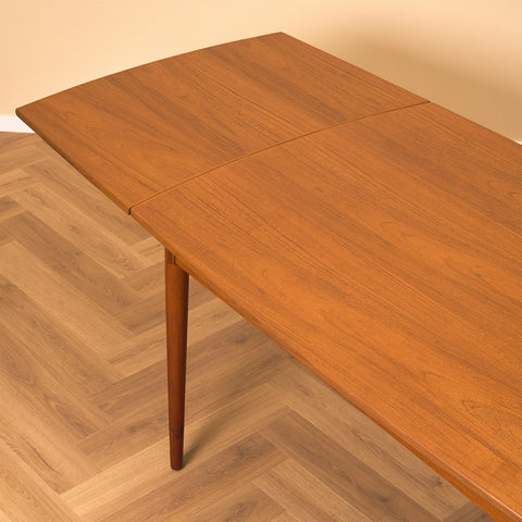 Danish rectangular dining table in teak