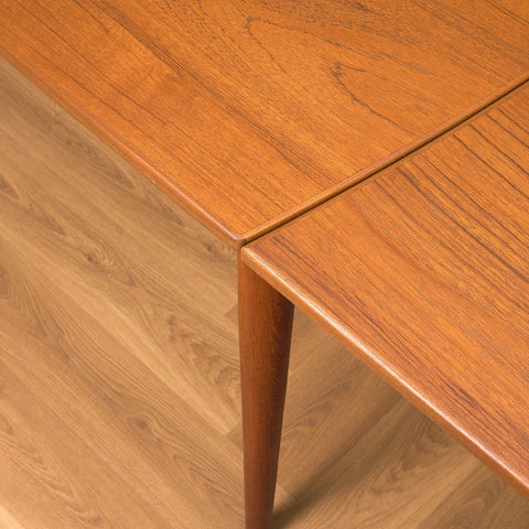 Danish rectangular dining table in teak