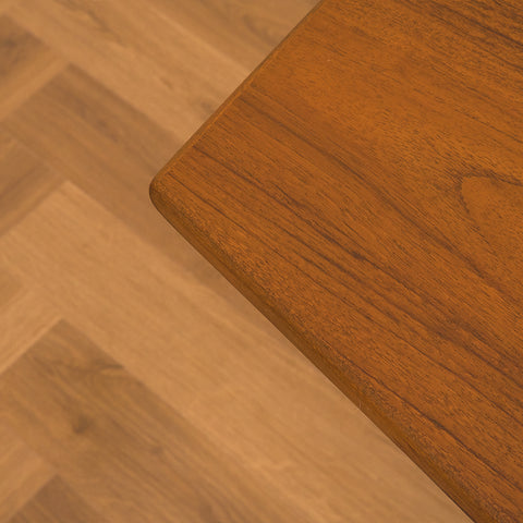 Danish rectangular dining table in teak