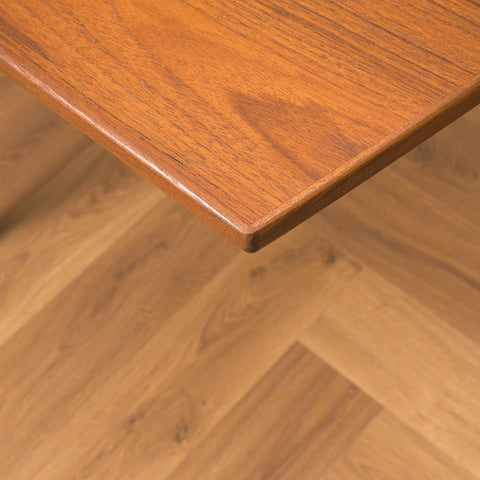 Danish rectangular dining table in teak