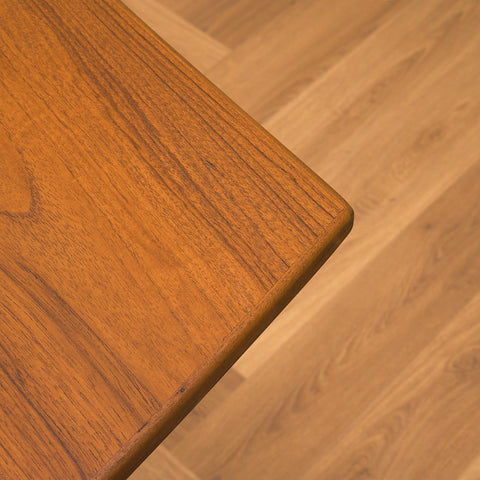 Danish rectangular dining table in teak
