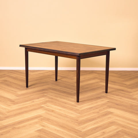 Danish rectangular dining table in Santos rosewood