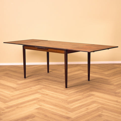 Danish rectangular dining table in Santos rosewood
