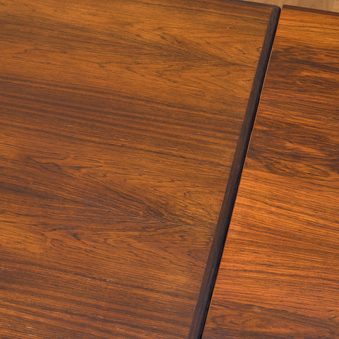 Danish rectangular dining table in Santos rosewood
