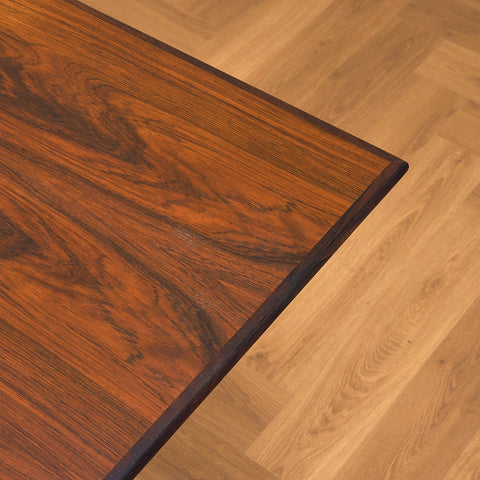 Danish rectangular dining table in Santos rosewood