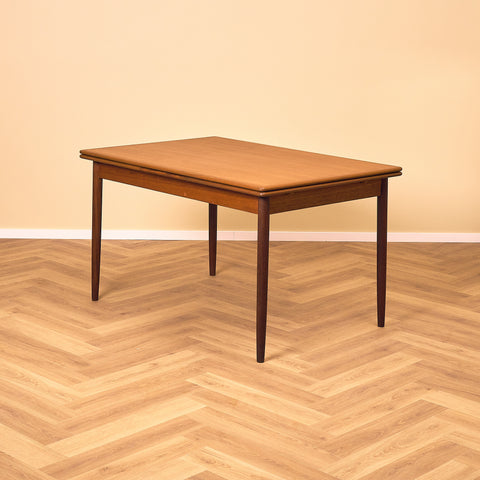 Danish rectangular dining table in teak