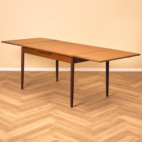 Danish rectangular dining table in teak