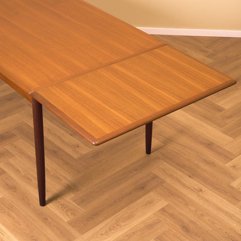 Danish rectangular dining table in teak