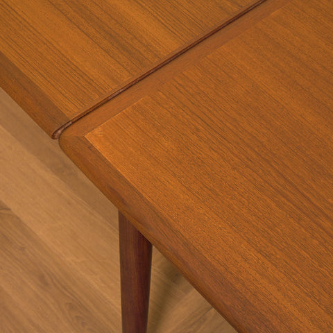 Danish rectangular dining table in teak
