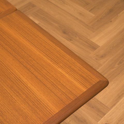 Danish rectangular dining table in teak