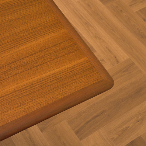 Danish rectangular dining table in teak