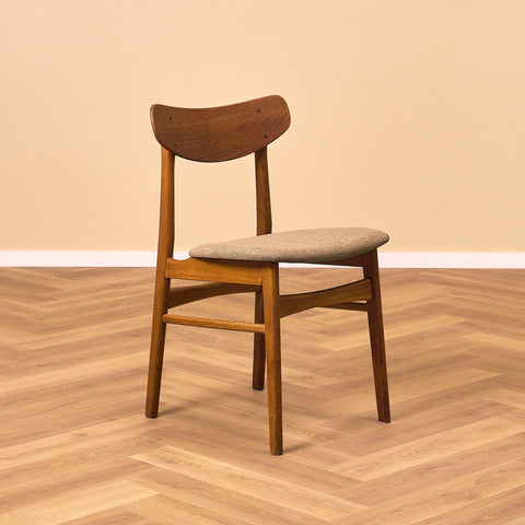 Danish dining chairs in teak & oak by Farstrup