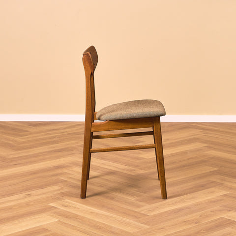 Danish dining chairs in teak & oak by Farstrup