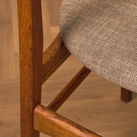 Danish dining chairs in teak & oak by Farstrup