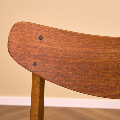 Danish dining chairs in teak & oak by Farstrup