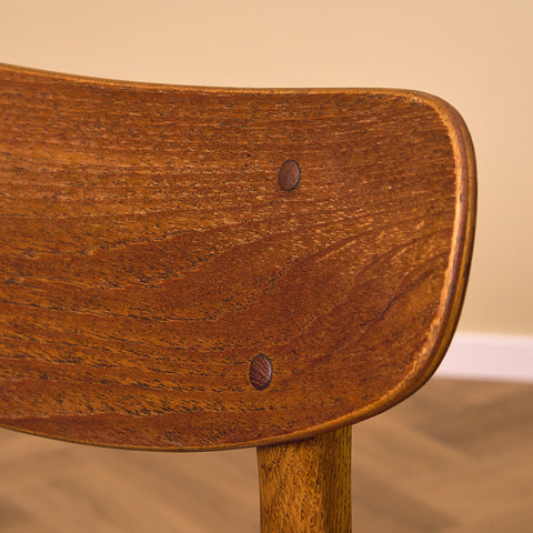 Danish dining chairs in teak & oak by Farstrup