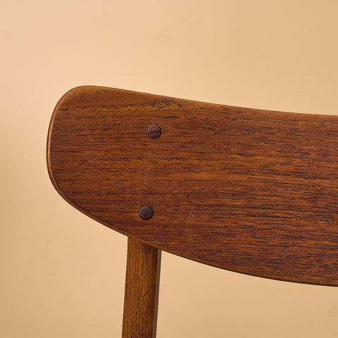Danish dining chairs in teak & oak by Farstrup