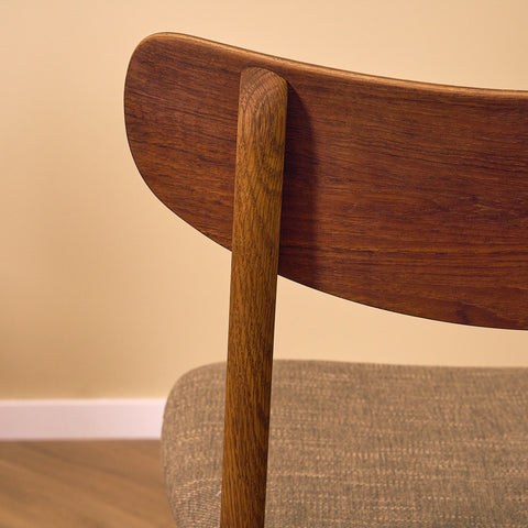 Danish dining chairs in teak & oak by Farstrup