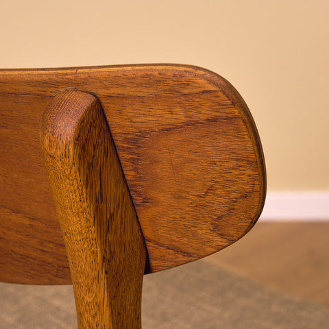 Danish dining chairs in teak & oak by Farstrup