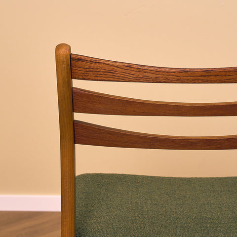 Danish set of 6 dining chairs in teak and beech by SAX