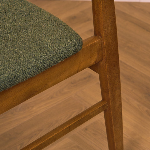 Danish set of 6 dining chairs in teak and beech by SAX