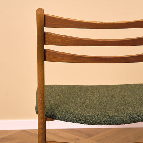Danish set of 6 dining chairs in teak and beech by SAX