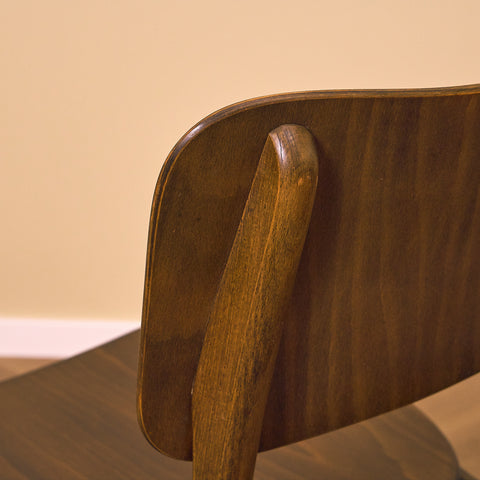 Danish dining chair in beech and oak by Ib Kofod-Larsen
