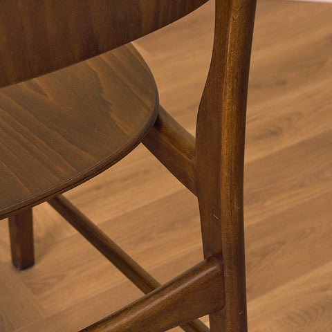 Danish dining chair in beech and oak by Ib Kofod-Larsen