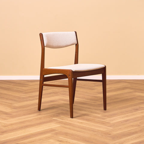 Danish dining chairs in solid teak by N&K Bungaard Rasmussen for Thorsøe Møbelfabrik
