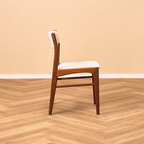 Danish dining chairs in solid teak by N&K Bungaard Rasmussen for Thorsøe Møbelfabrik