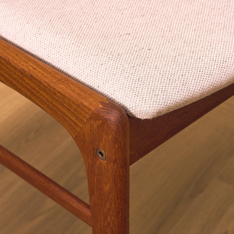 Danish dining chairs in solid teak by N&K Bungaard Rasmussen for Thorsøe Møbelfabrik