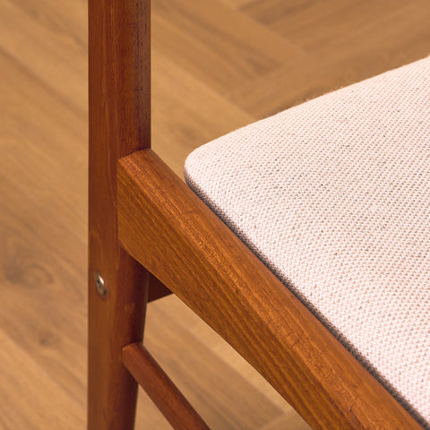 Danish dining chairs in solid teak by N&K Bungaard Rasmussen for Thorsøe Møbelfabrik