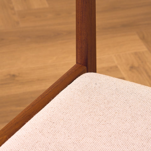 Danish dining chairs in solid teak by N&K Bungaard Rasmussen for Thorsøe Møbelfabrik