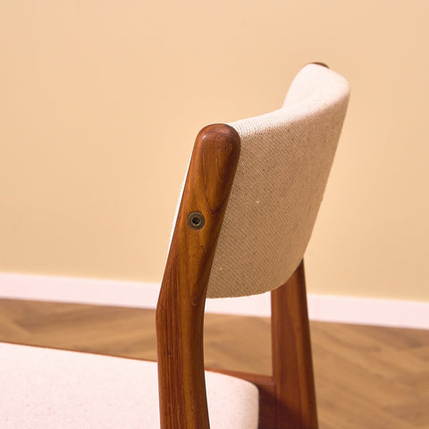Danish dining chairs in solid teak by N&K Bungaard Rasmussen for Thorsøe Møbelfabrik