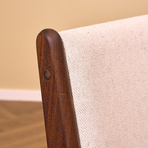 Danish dining chairs in walnut by Erik Buch for Anderstrup Møbelfabrik, model 89