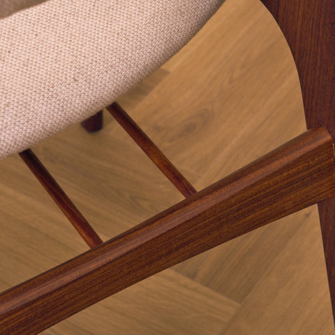 Danish dining chairs in walnut by Erik Buch for Anderstrup Møbelfabrik, model 89
